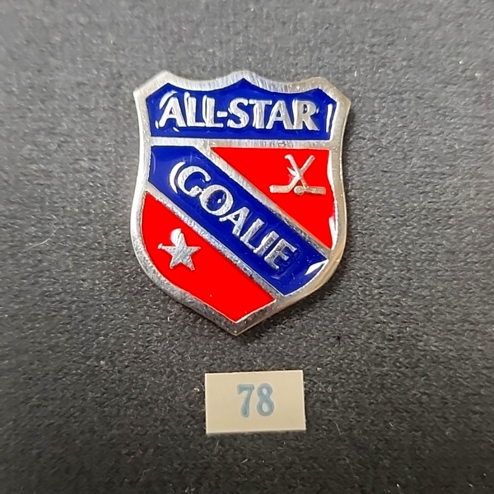 All Star Goalie hockey pin
